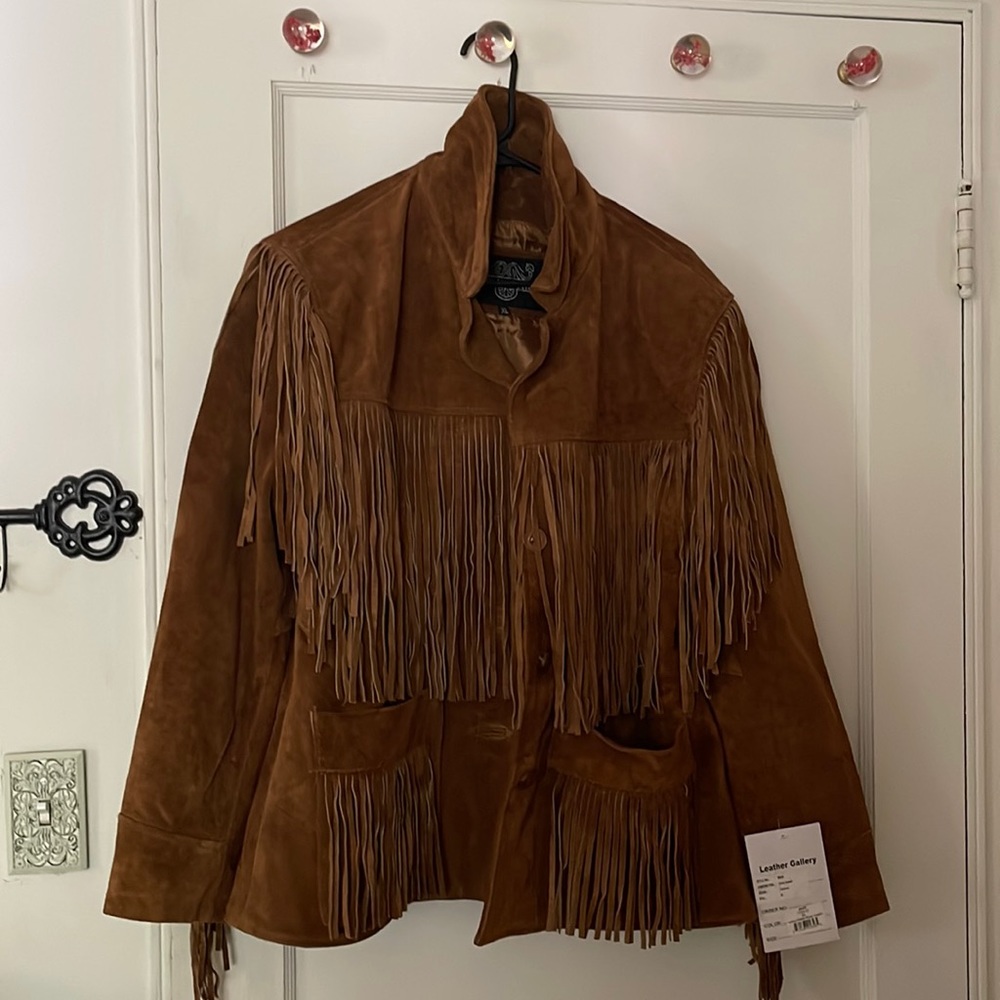brand new w tags leather gallery leather jacket
